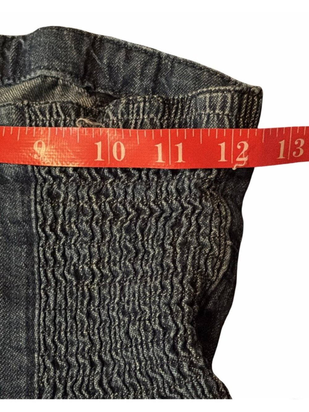 Anthropologie, Pilcro The Skipper denim strapless Wide Leg jumpsuit Size 4 Boho - Picture 5 of 13